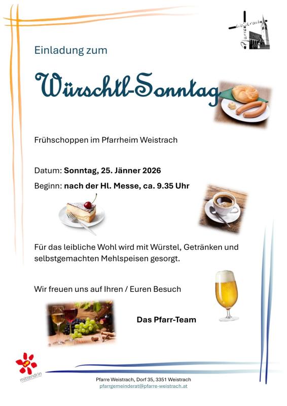 Plakat Würschtl Sonntag